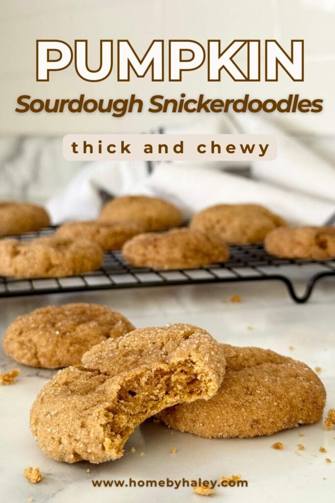 sourdough discard pumpkin snickerdoodle cookies