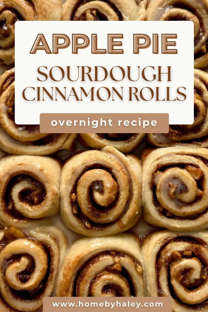 APPLE PIE SOURDOUGH CINNAMON ROLLS OVERNIGHT RECIPE