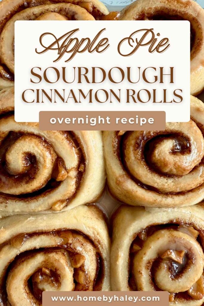 apple pie sourdough cinnamon rolls