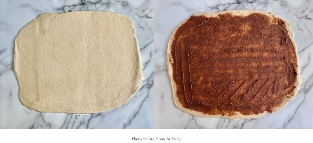 apple pie sourdough cinnamon roll dough