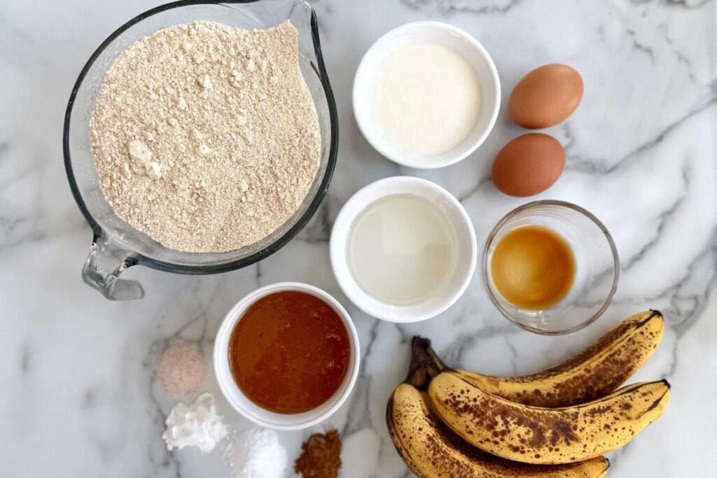 fresh milled einkorn flour in a mixing bowl